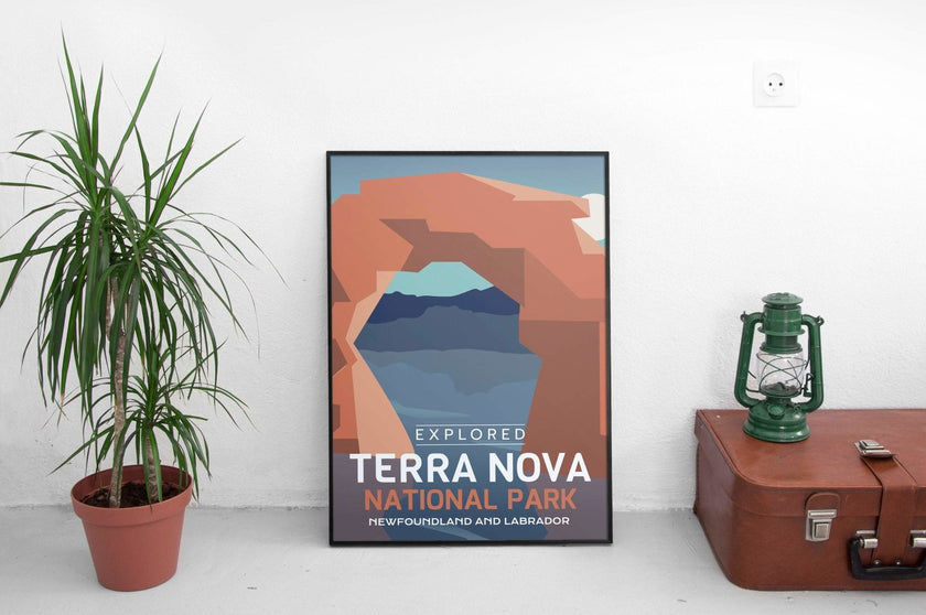 Terra Nova National Park 'Explored' Poster, Canada Parks