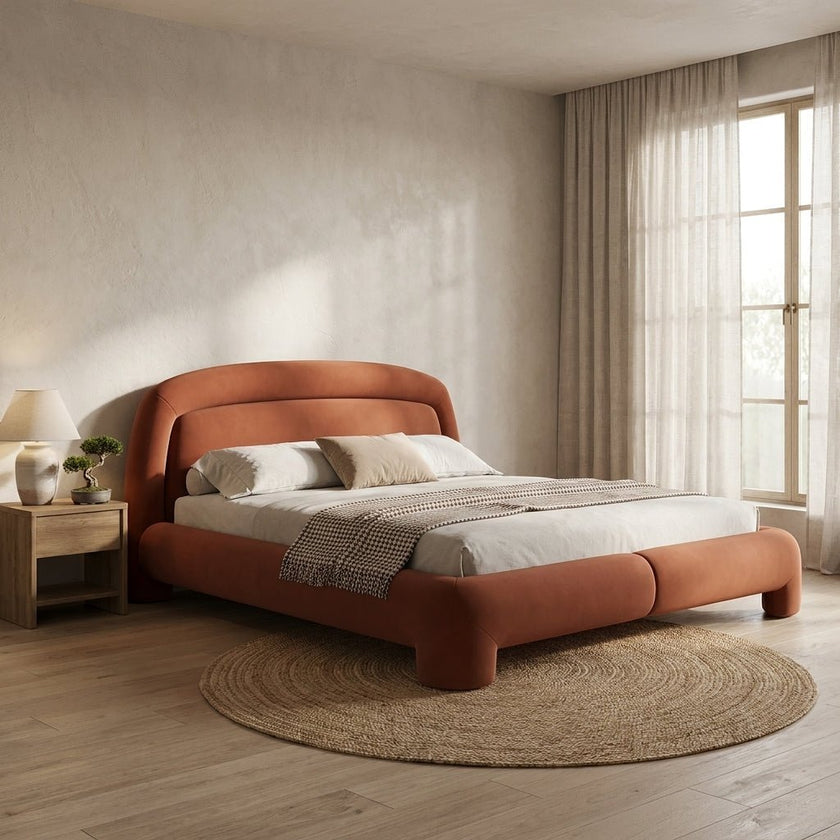 Terracotta King Bed