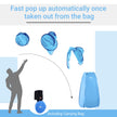 Outsunny Portable Pop Up Shower Tent Blue Dressing Changing Room Privacy Shelter for Camping Outdoor Beach