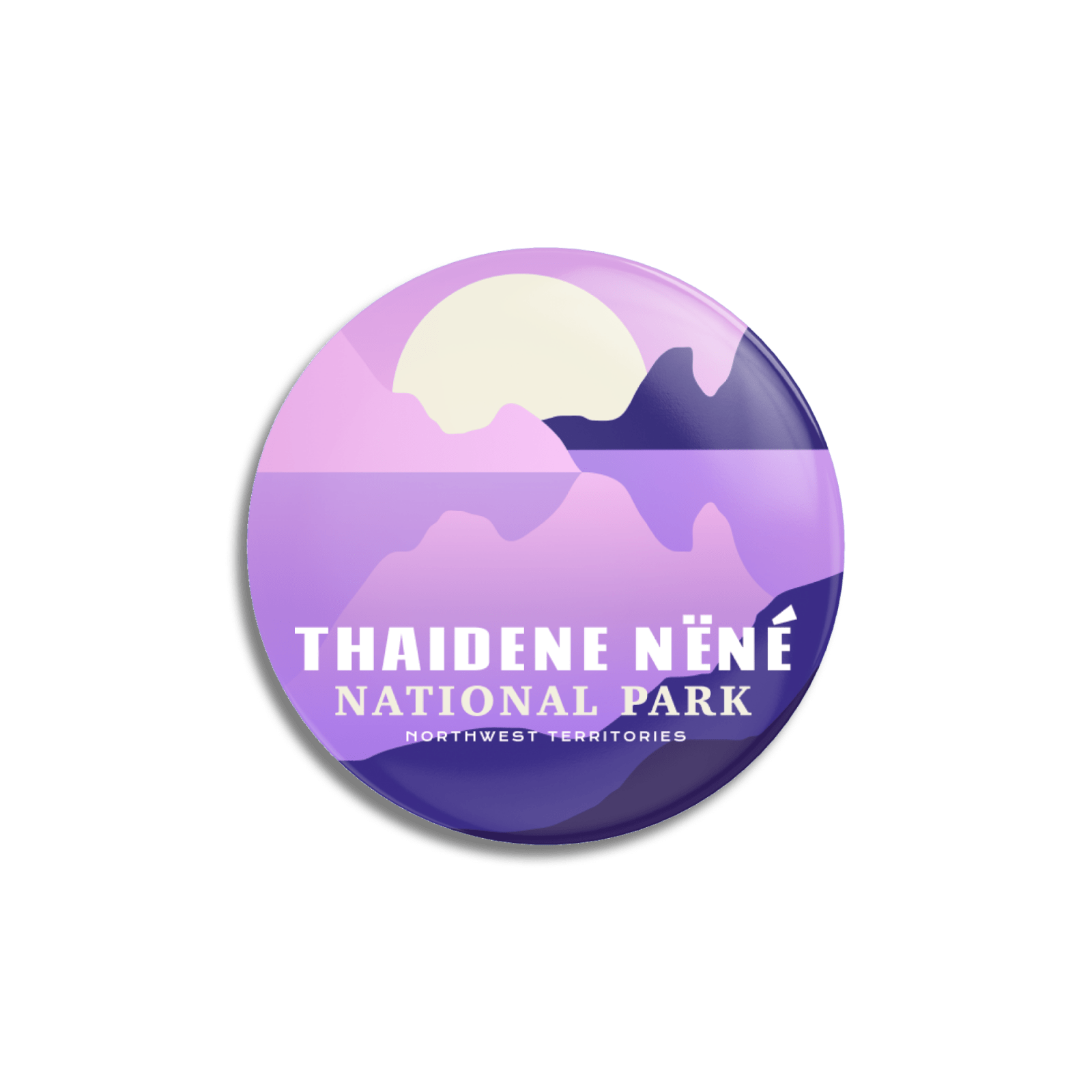 Thaidene Nëné National Park of Canada Pinback Button, Canada Parks