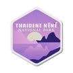 Thaidene Nëné National Park of Canada Waterproof Vinyl Sticker, Canada Parks