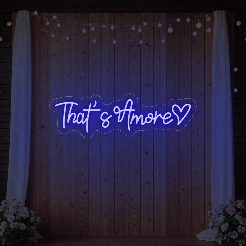 That’s Amore with Heart Neon Sign V2