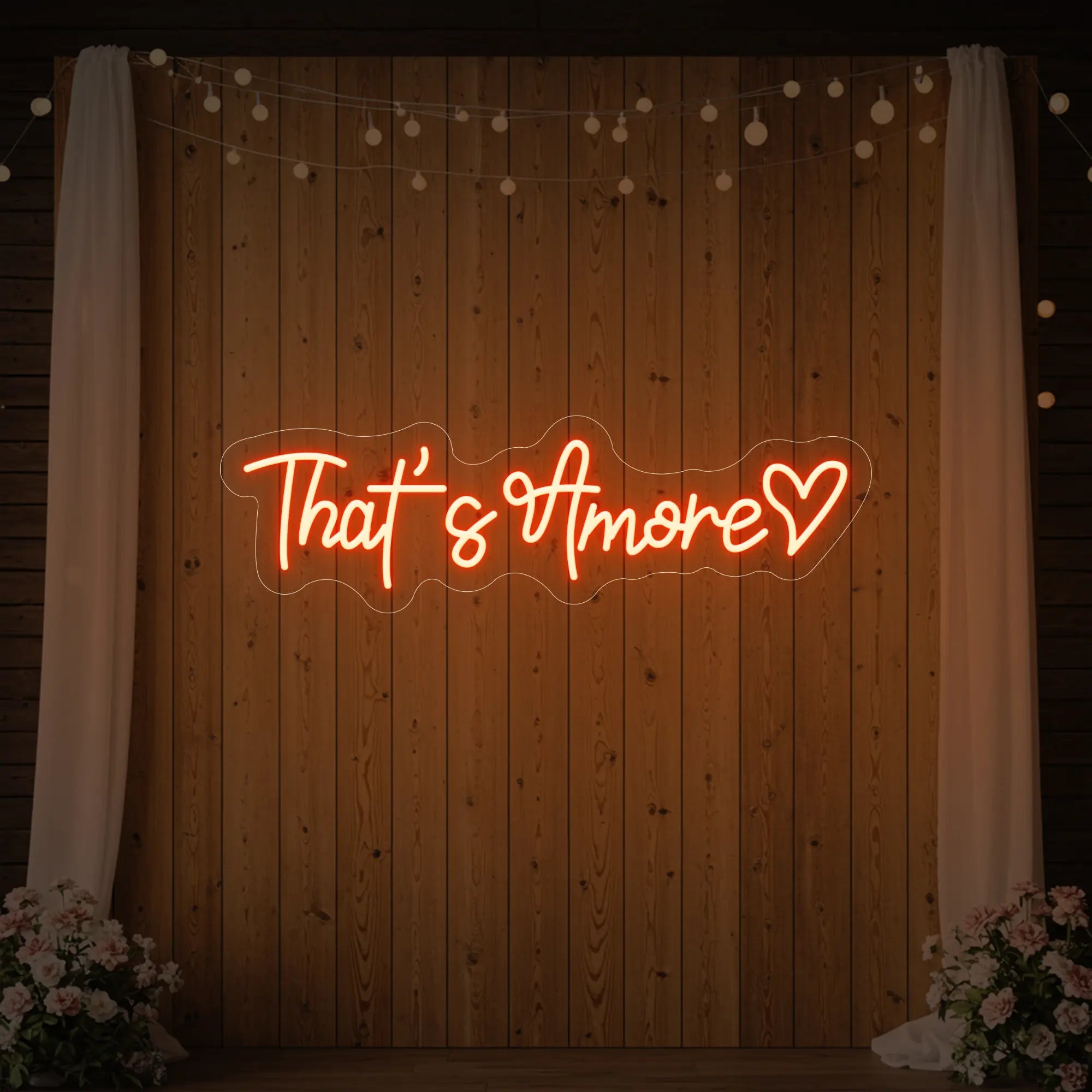 That’s Amore with Heart Neon Sign V2