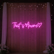 That’s Amore with Heart Neon Sign V2