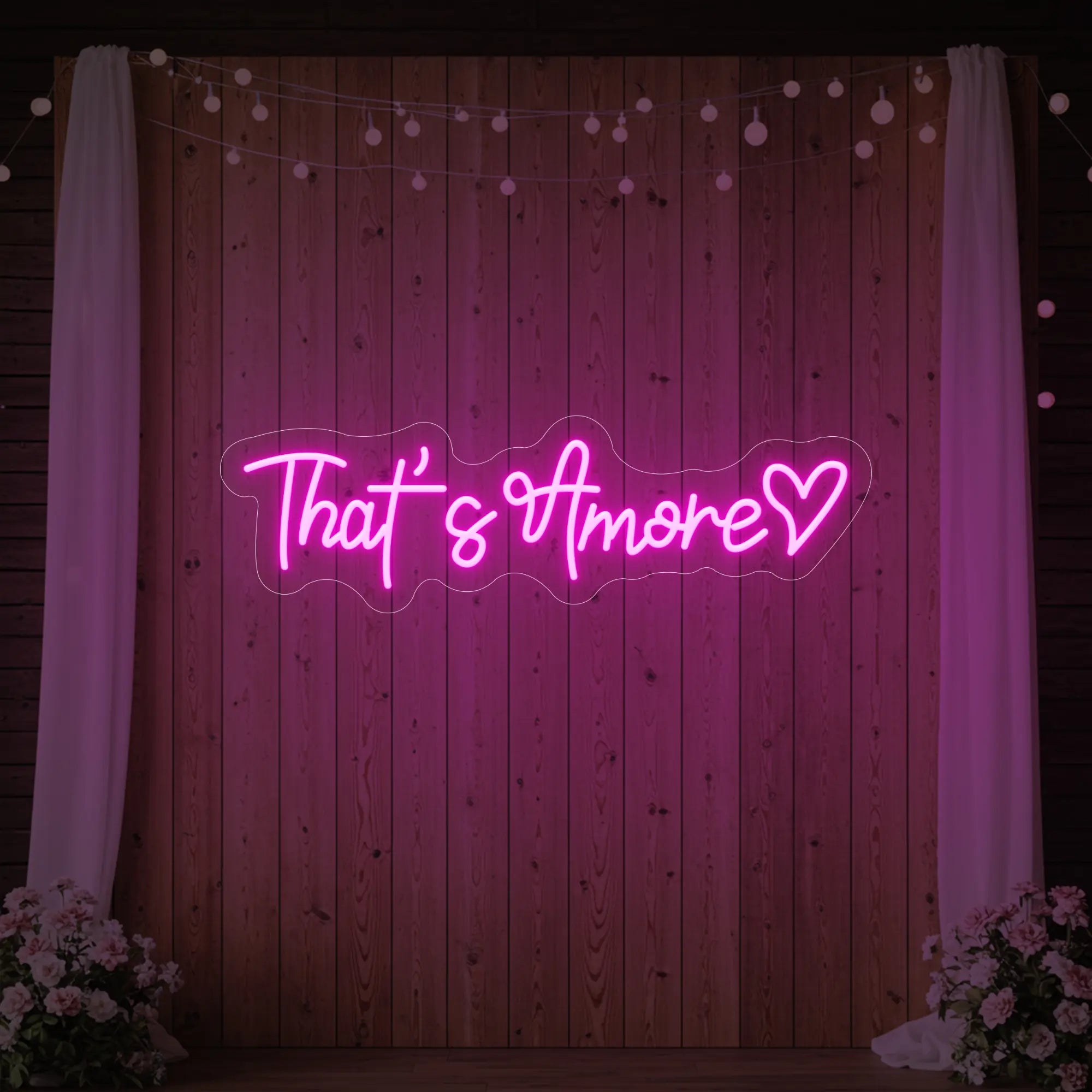 That’s Amore with Heart Neon Sign V2