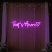 That’s Amore with Heart Neon Sign V2