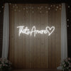 That’s Amore with Heart Neon Sign V3