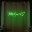 That’s Amore with Heart Neon Sign V3
