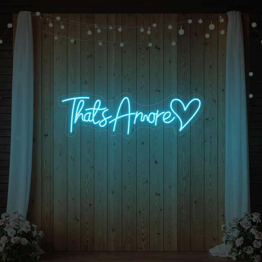 That’s Amore with Heart Neon Sign V3