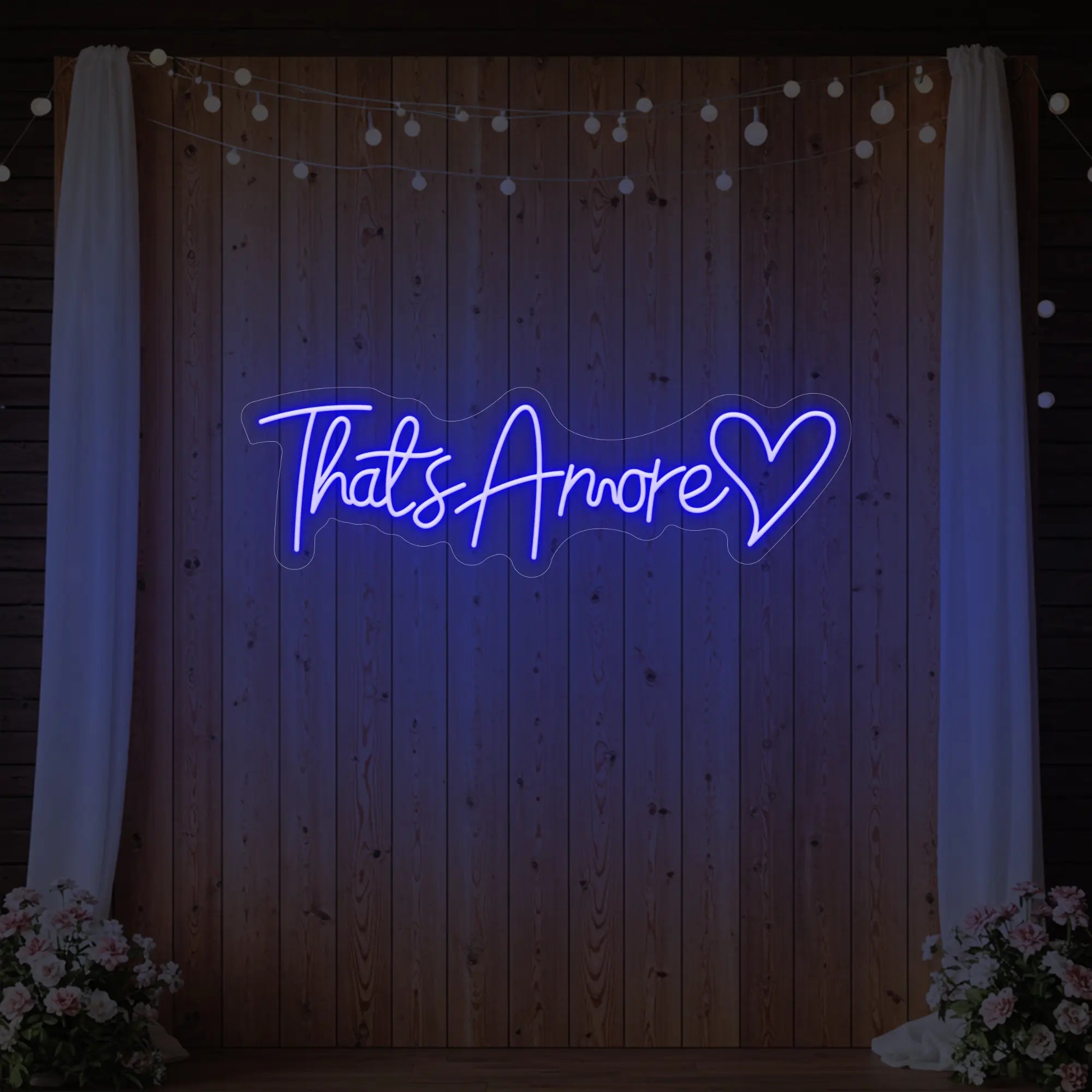 That’s Amore with Heart Neon Sign V3