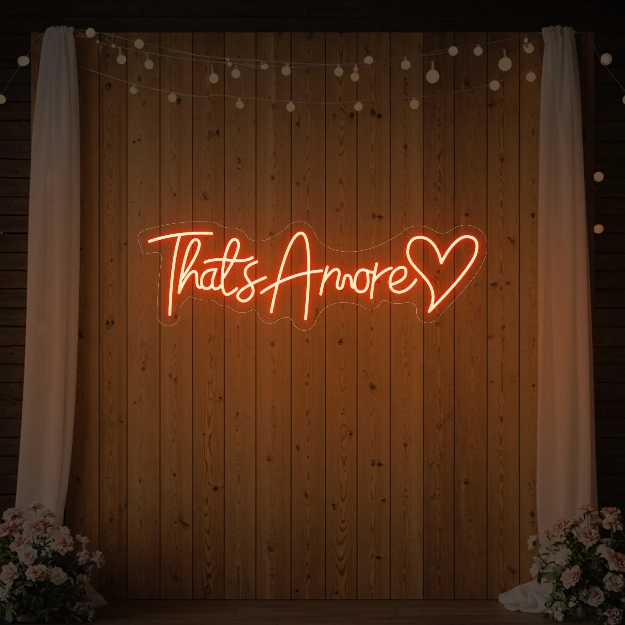 That’s Amore with Heart Neon Sign V3