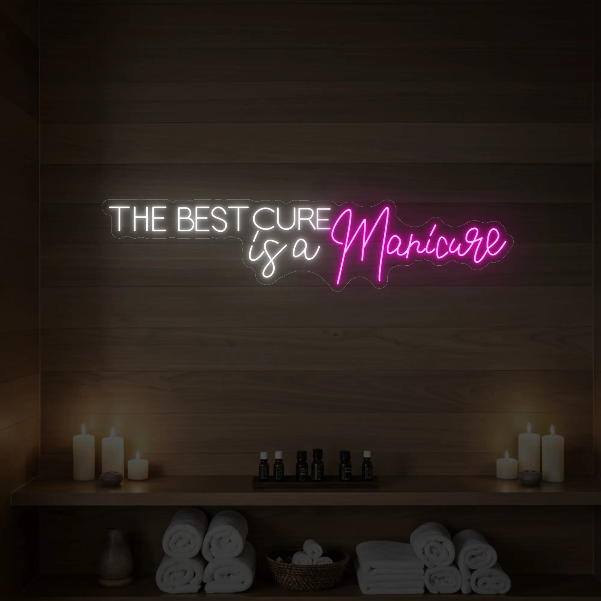 The Best Cure is a Manicure Neon Sign