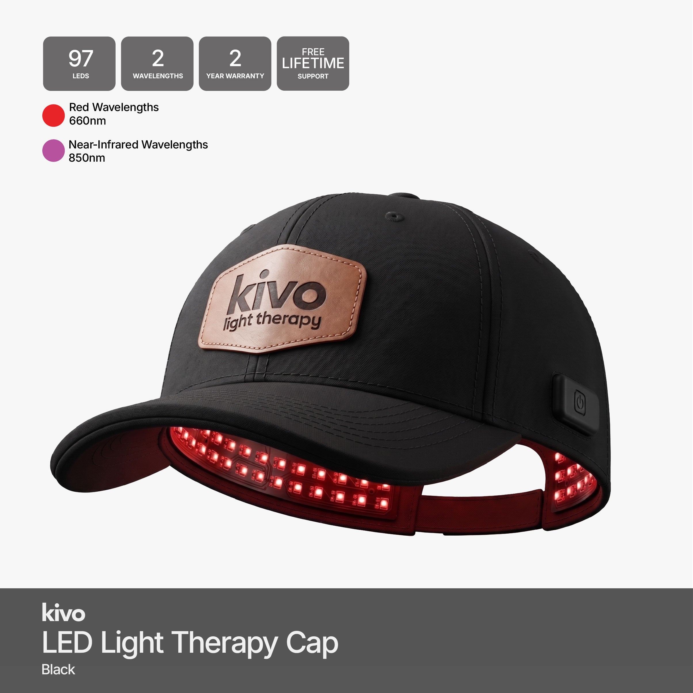 Kivo Elite LED Red Light Therapy Cap