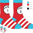 The Cat in the Hat Thing 1 & Thing 2 Crew Socks