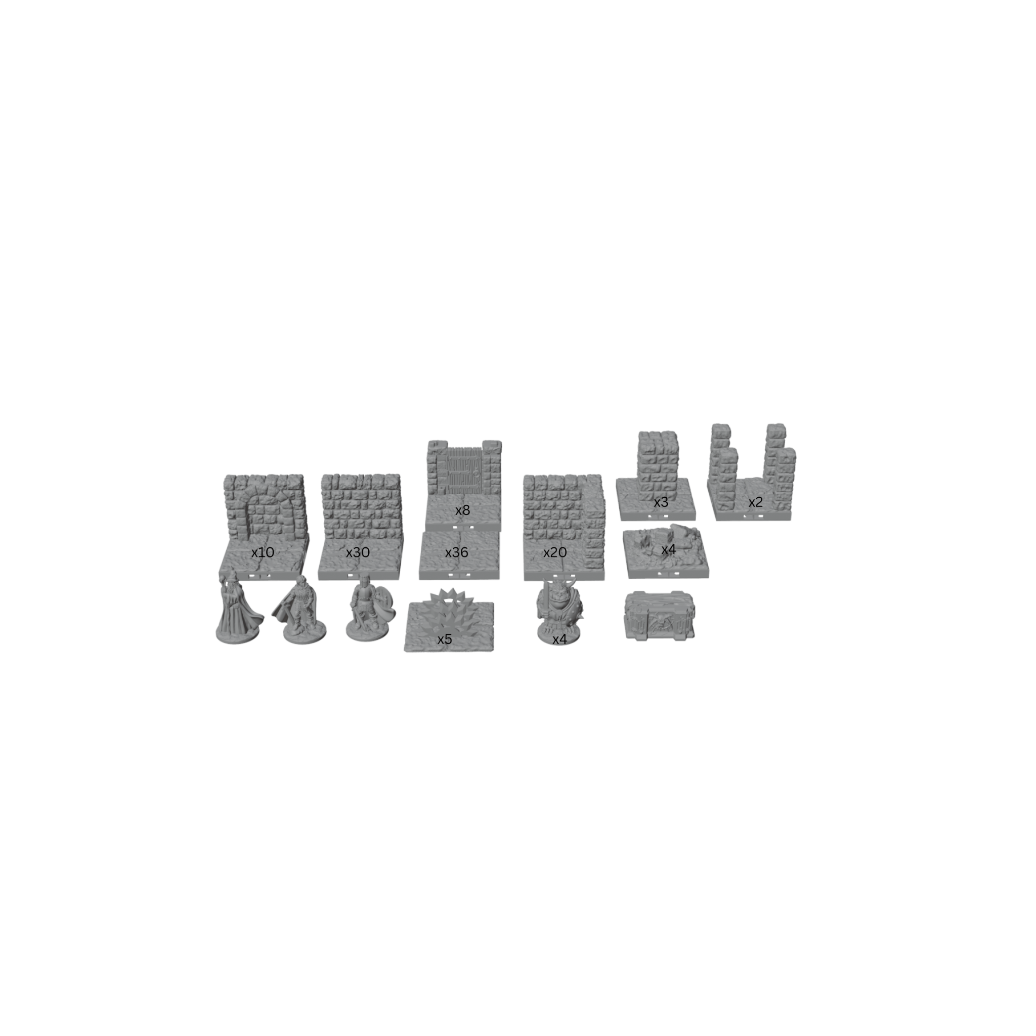28mm Citadel Stronghold Mega Bundle – 120+ Dungeon Pieces