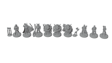 28mm Dungeon Grunts Enemy Horde – Skeletons, Goblins, Orcs