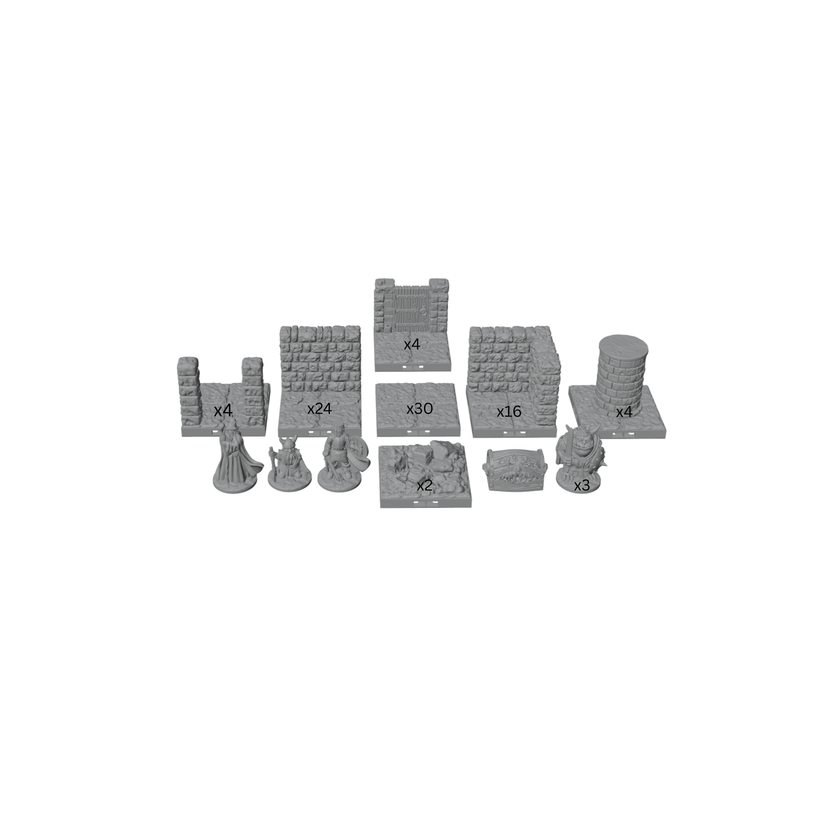 Ultimate 28mm Dungeon Starter Set – 80+ Pieces + 7 Minis