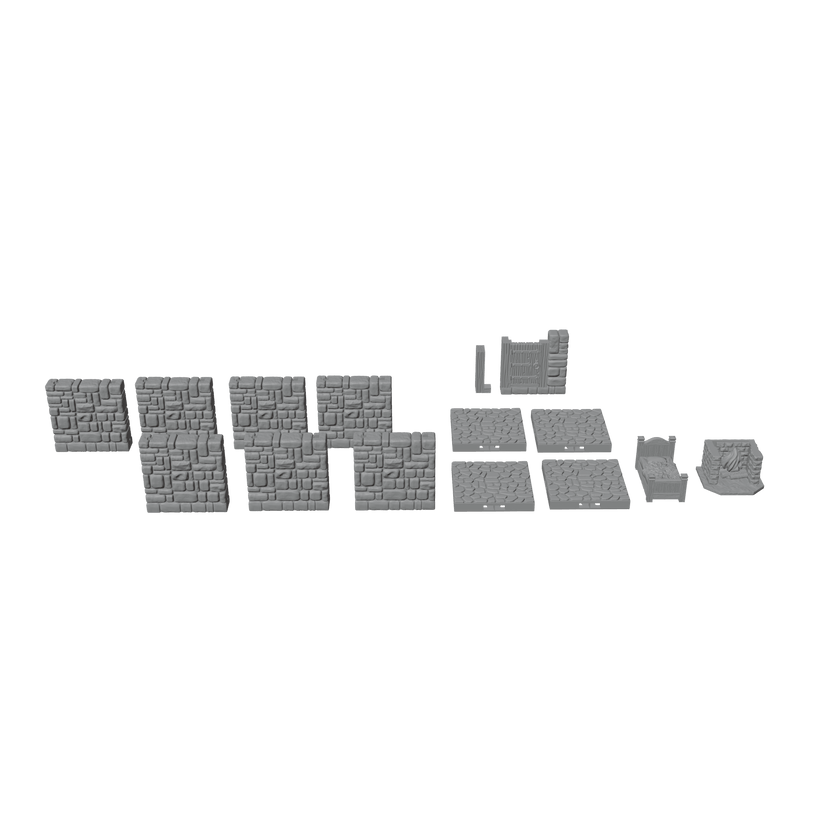 28mm Medieval Guard Post Gatehouse – Stone RPG Terrain