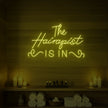 The Hairapist Is In Neon Sign