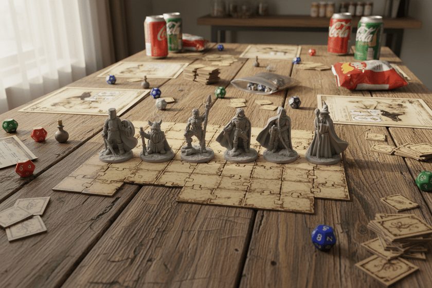 Heroes' Guild – 6 Tabletop RPG Miniatures (28mm)