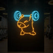 The Lifting Capybara Neon Sign