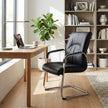 Marrakech Premium Black Leather Visitor Chair