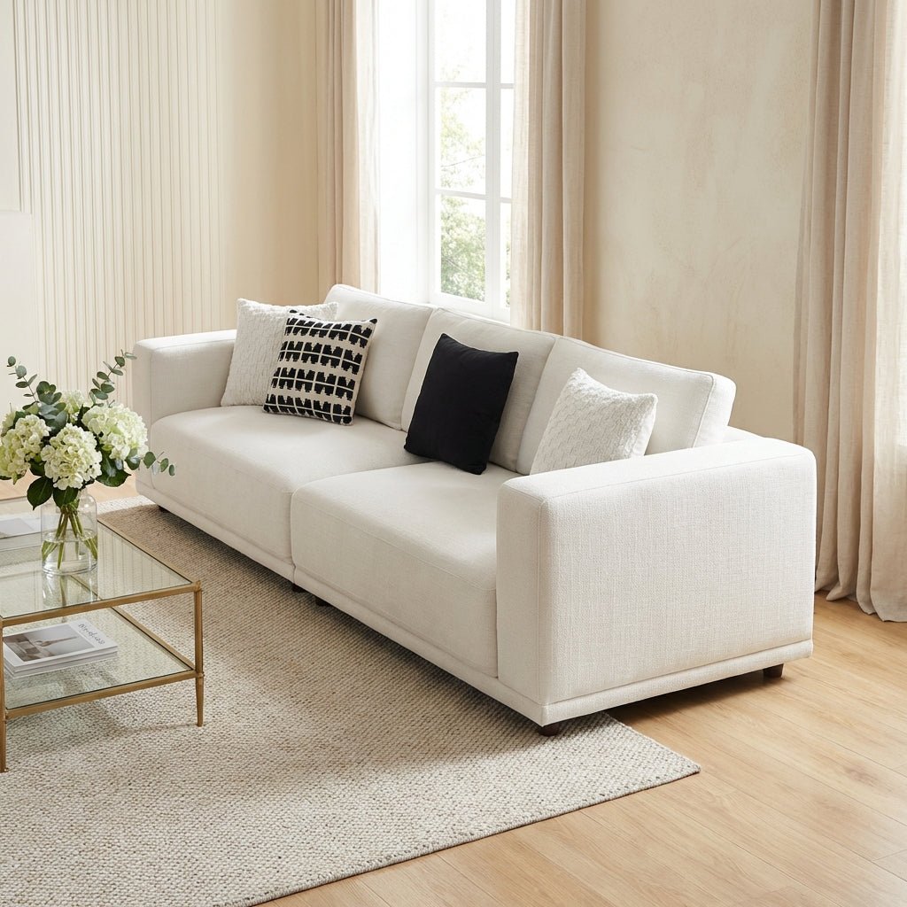 Nordic Cotton and Linen Fabric Sofa