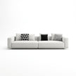 Nordic Cotton and Linen Fabric Sofa