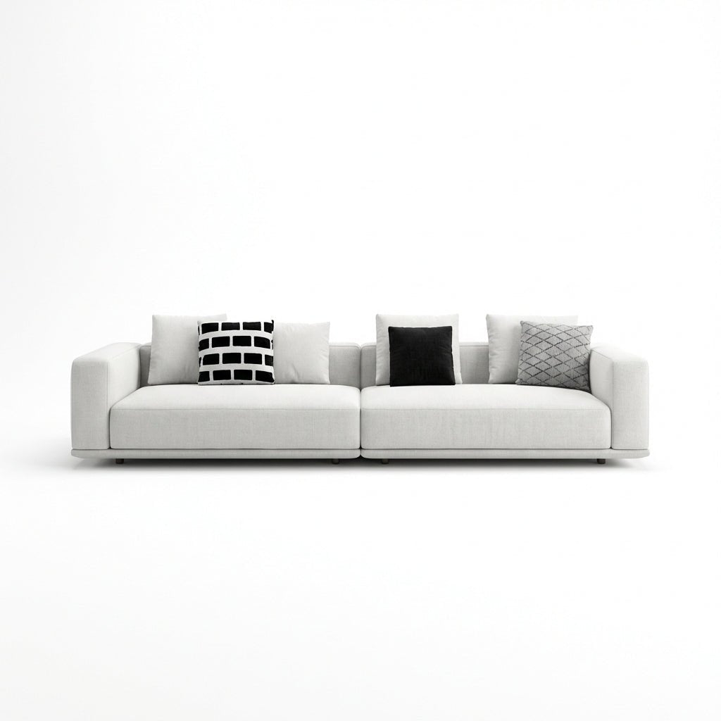 Nordic Cotton and Linen Fabric Sofa