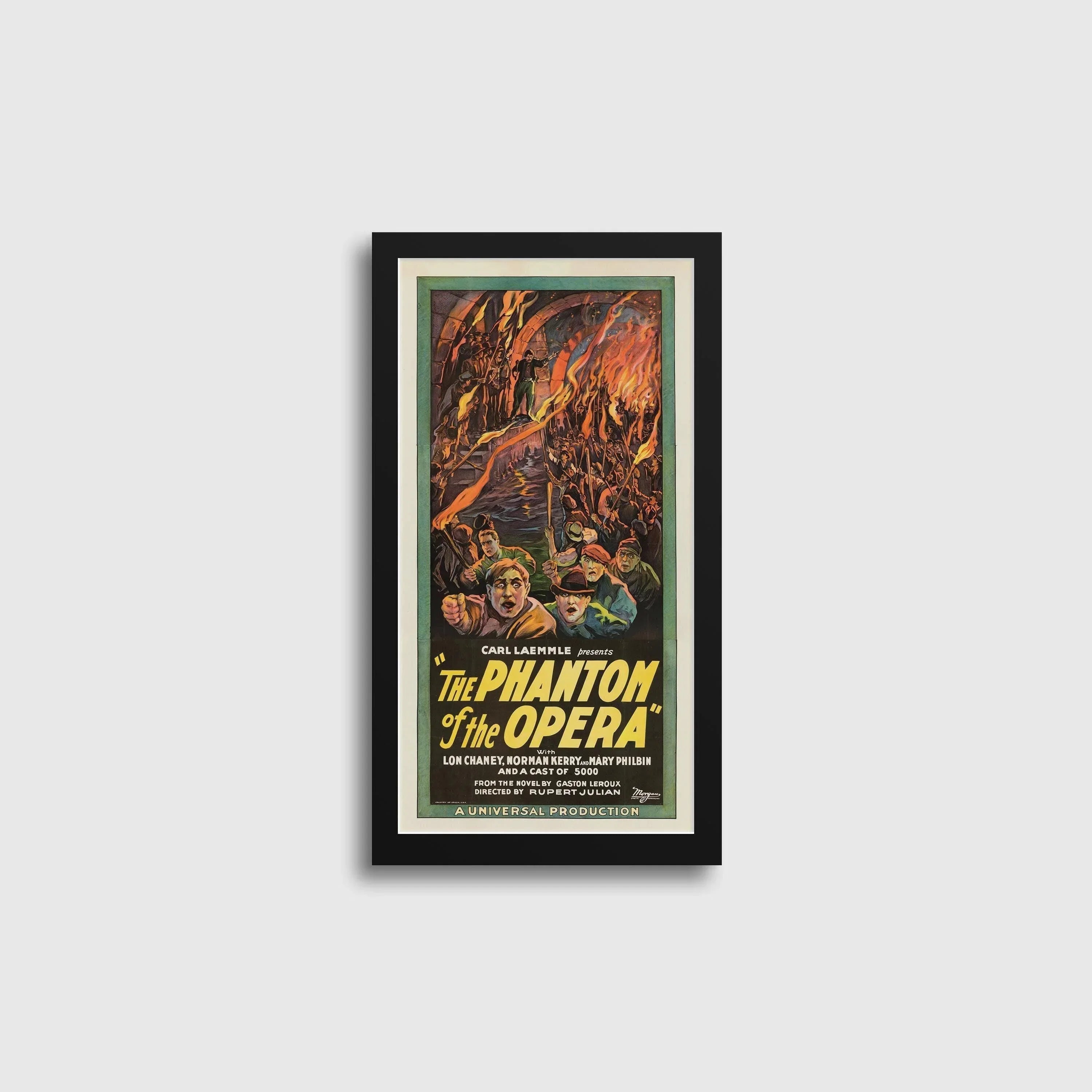The Phantom of the Opera | Vintage Movie Poster (available handframed or unframed) 2x1