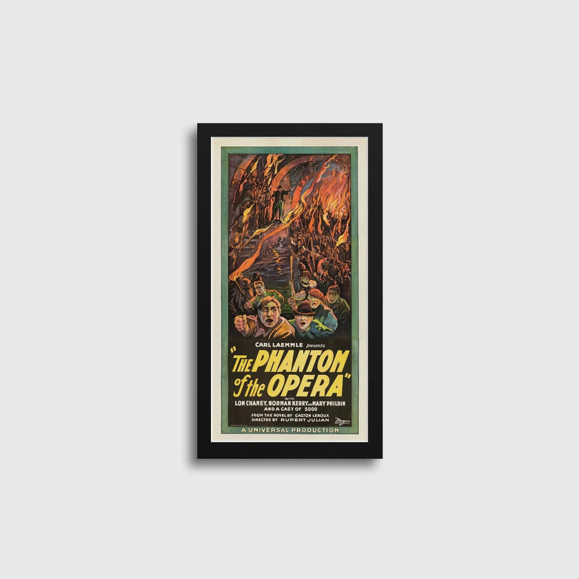 The Phantom of the Opera | Vintage Movie Poster (available handframed or unframed) 2x1