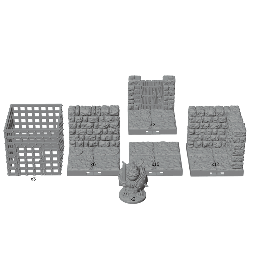 Prison Block Alpha Large Jail – Dragonlock 28mm Terrain