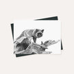 The silver fox - greeting card