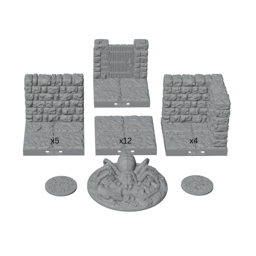 Spider Nest Infested Room 6x8 – Dragonlock 28mm Terrain