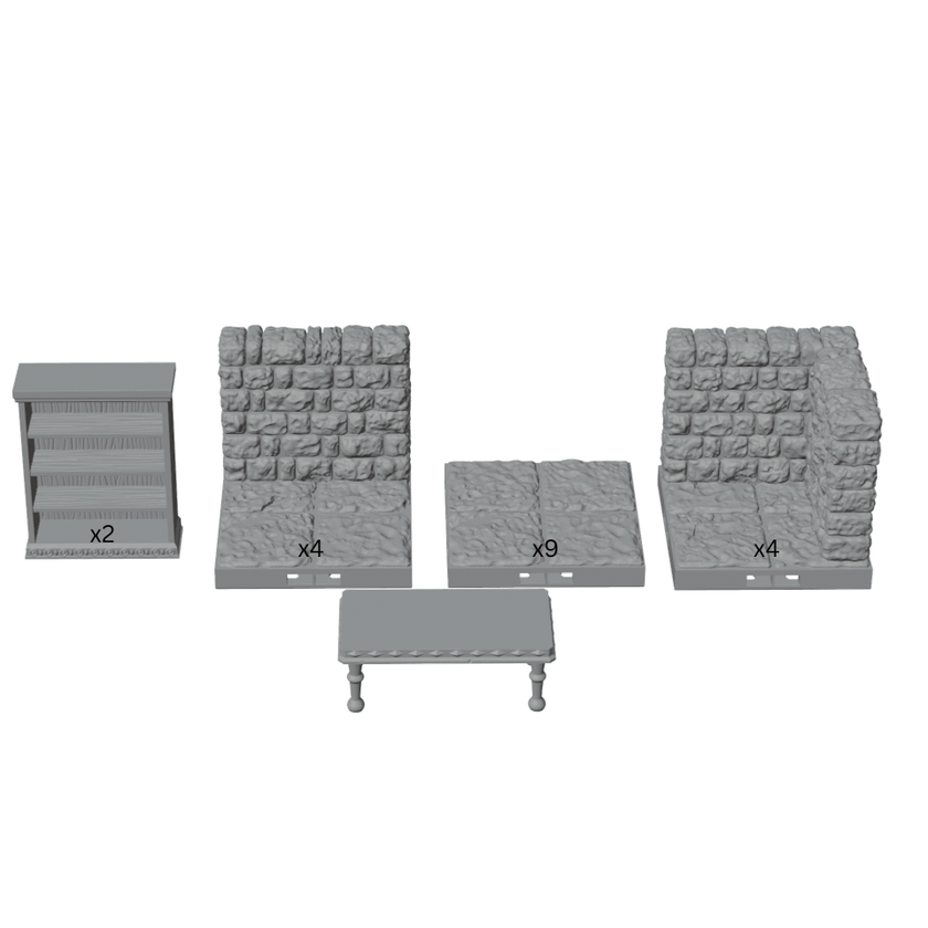 Wizard Study Library Room – Dragonlock 28mm Dungeon
