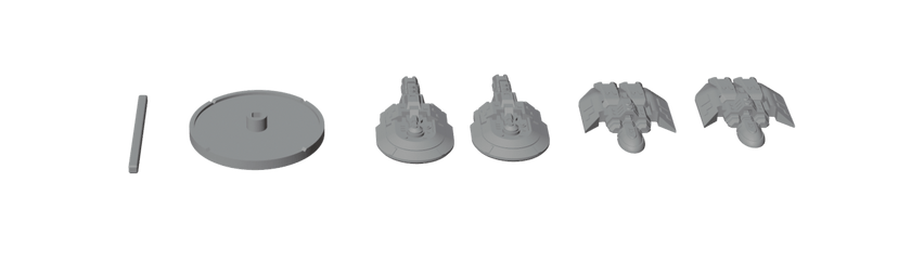 Sci-Fi Destroyer Squadron – 4-Ship Wolfpack Fleet