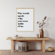 The World Needs Who You Were Made To Be Wood Sign