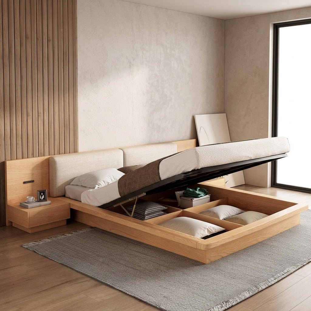 Zenith Queen Bed with Lift Up Storage