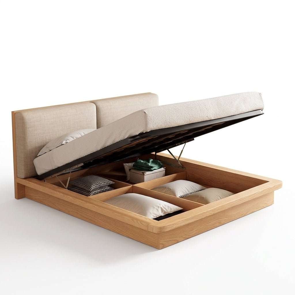 Zenith Queen Bed with Lift Up Storage