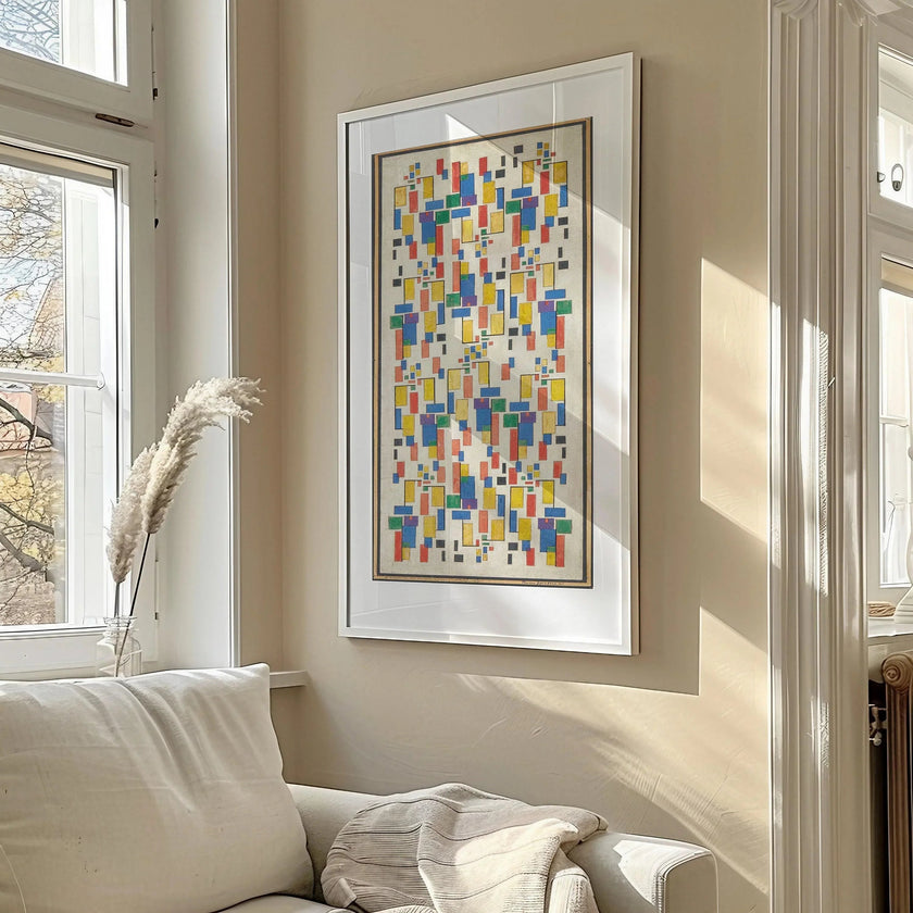 Theo van Doesburg Abstract Art Print: Mid-Century Modern Giclee