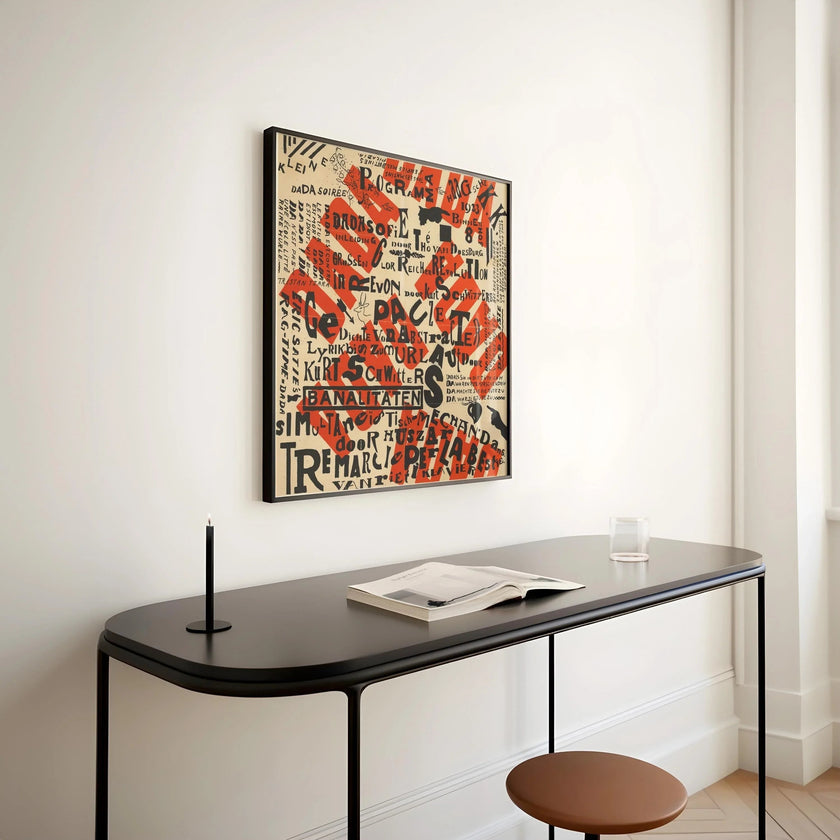 Theo Van Doesburg Dada Art Print: Mid-Century Modern Abstract Poster