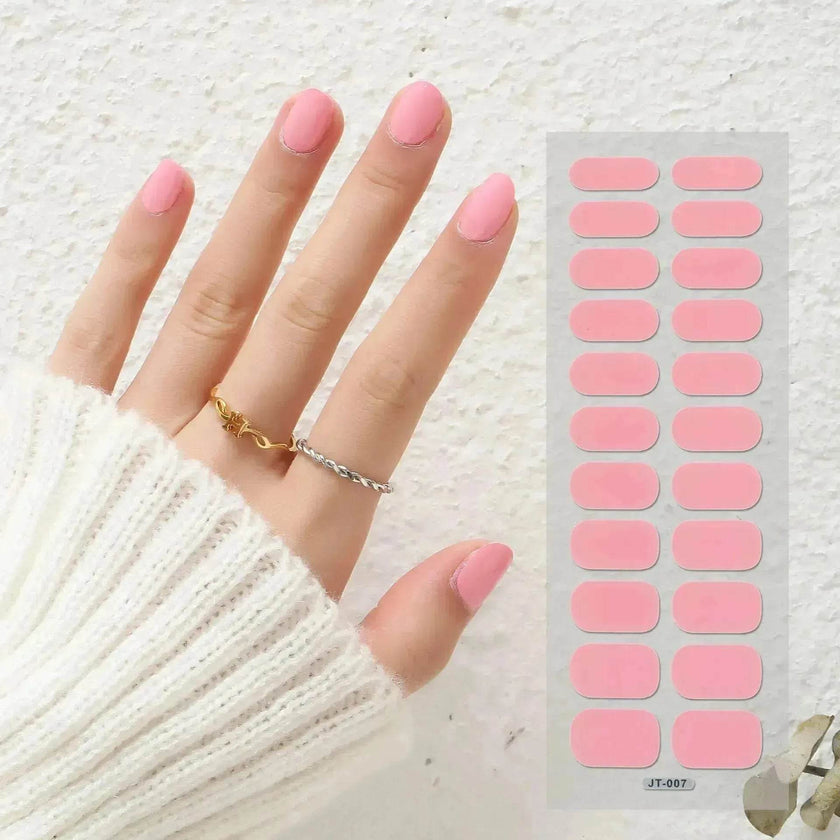 Thermal Semi-curing Nail Beauty Full Stickers Phototherapy Gel Semi Cured Gel Nail Sticker