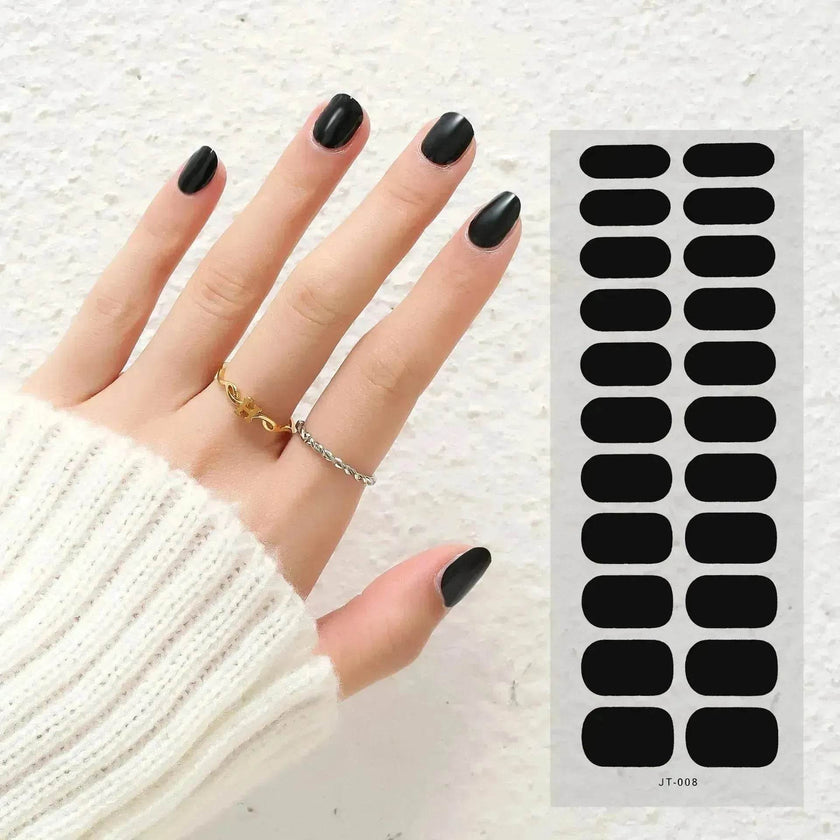 Thermal Semi-curing Nail Beauty Full Stickers Phototherapy Gel Semi Cured Gel Nail Sticker