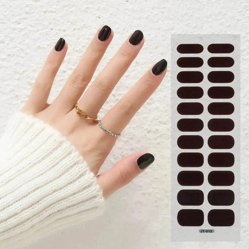 Thermal Semi-curing Nail Beauty Full Stickers Phototherapy Gel Semi Cured Gel Nail Sticker