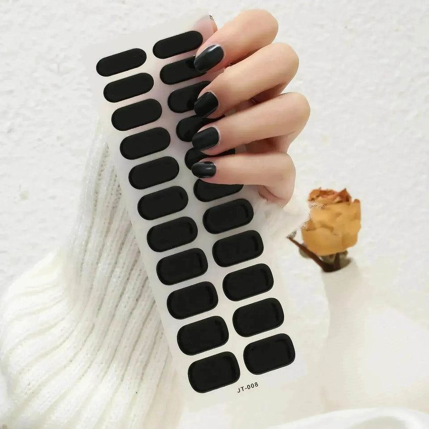 Thermal Semi-curing Nail Beauty Full Stickers Phototherapy Gel Semi Cured Gel Nail Sticker