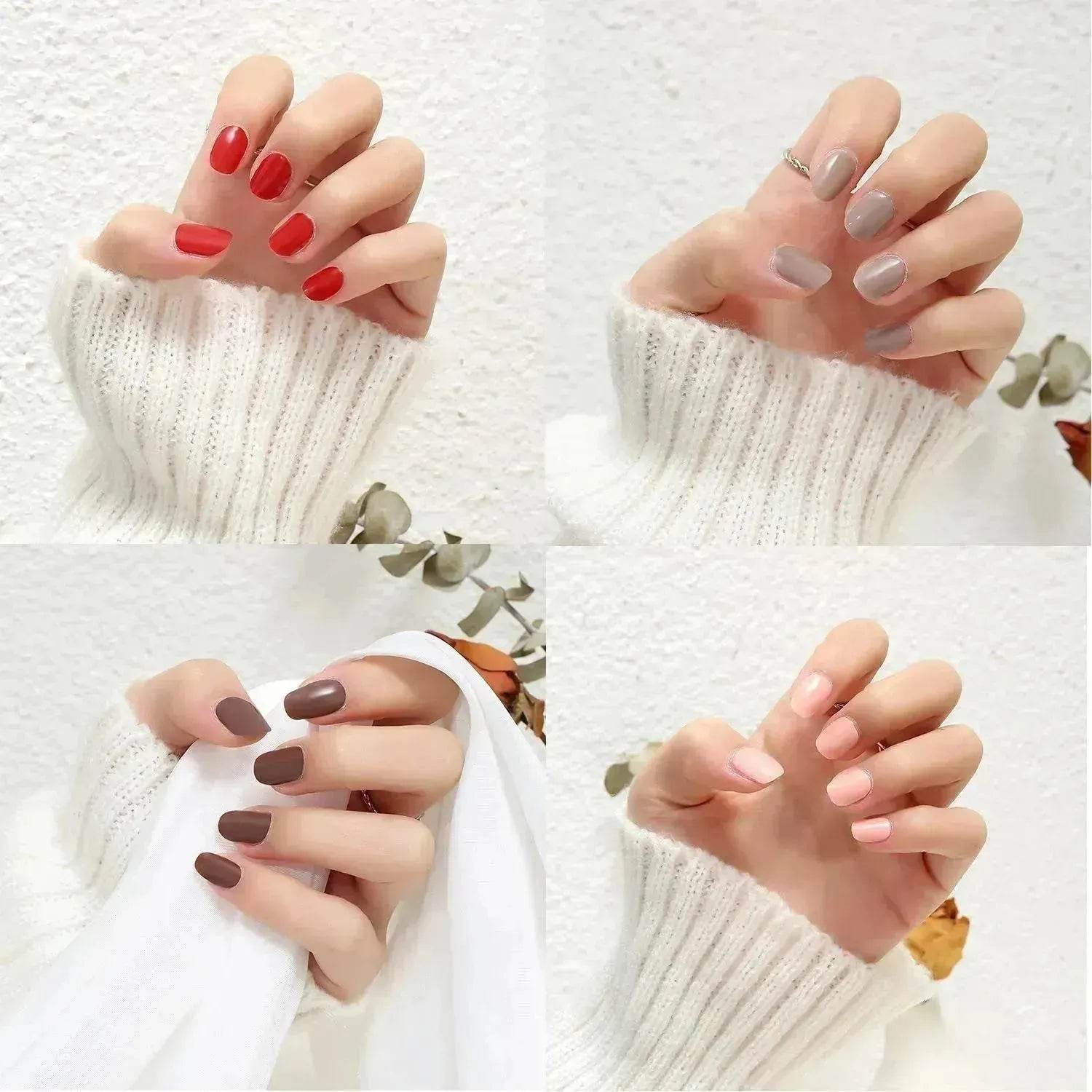 Thermal Semi-curing Nail Beauty Full Stickers Phototherapy Gel Semi Cured Gel Nail Sticker