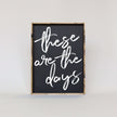 These Are The Days Wood Sign