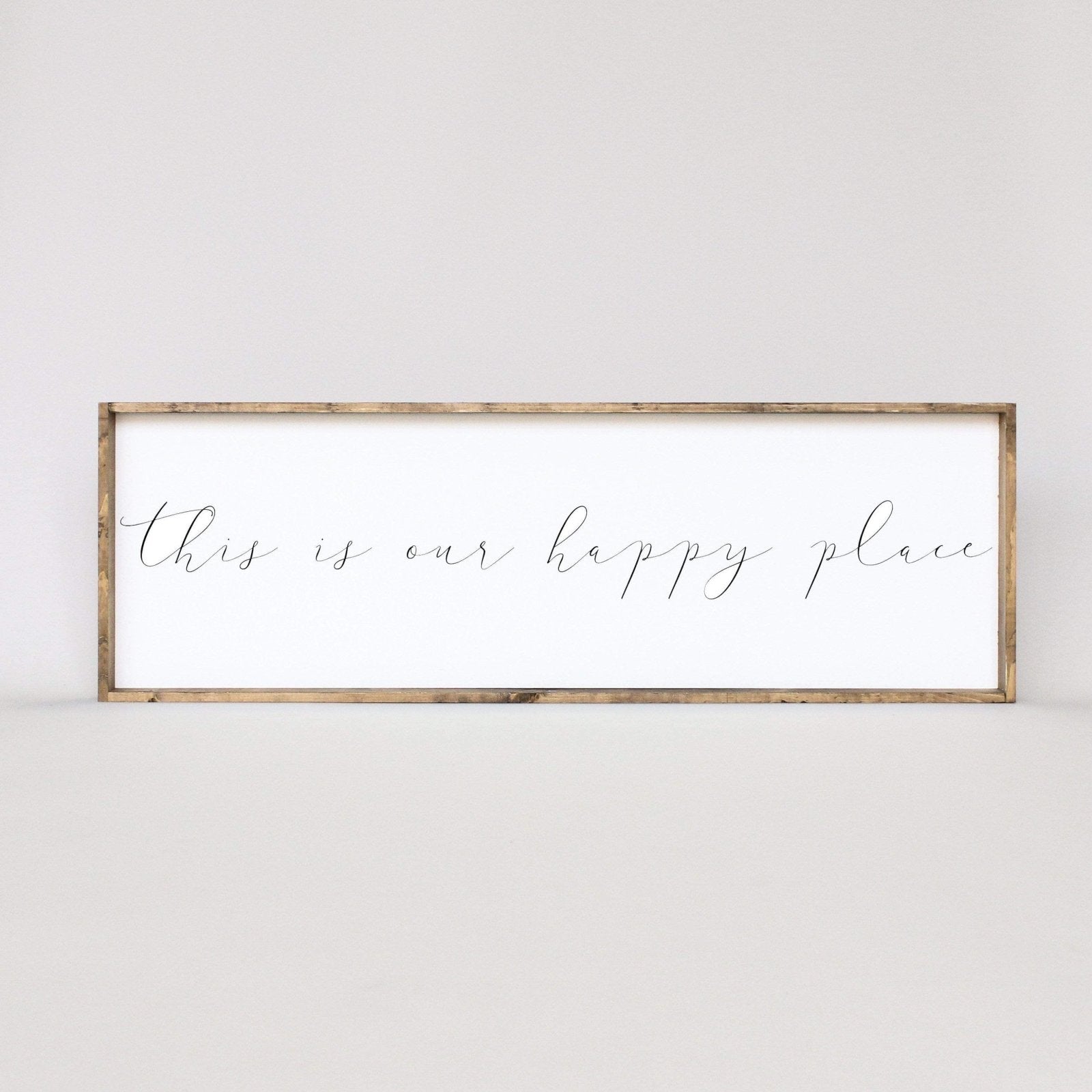 This Is Our Happy Place Wood Sign