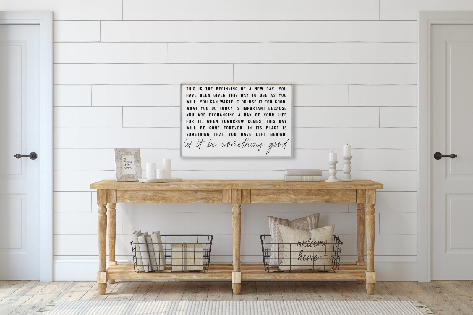 This is the Beginning of a New Day Wood Sign