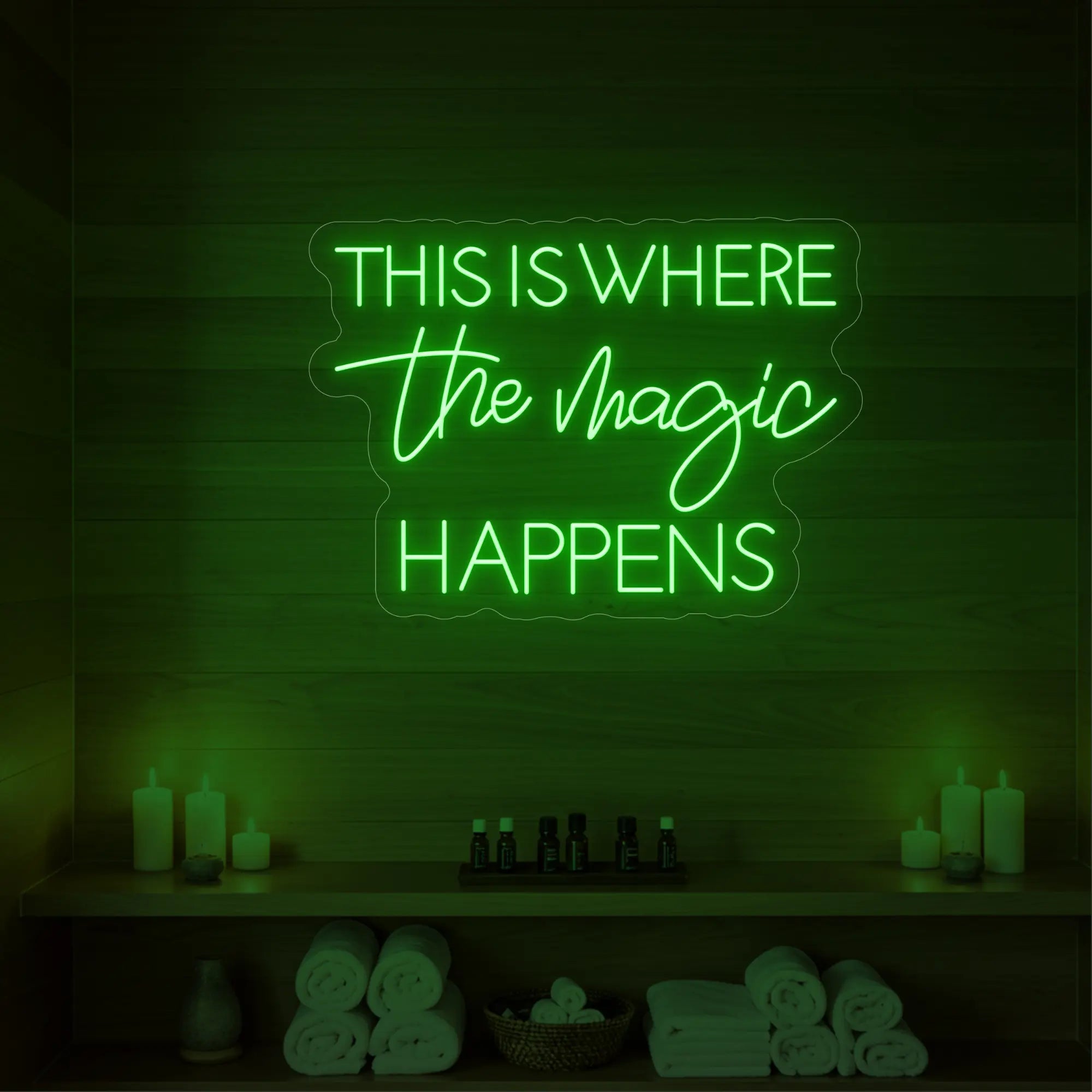 This Is Where The Magic Happens Neon Sign